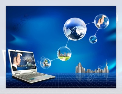 数字时代的设计元素 从地球仪到建筑楼房的视觉融合